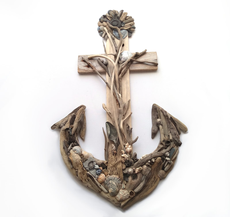 Driftwood anchor created by DriftwoodFish
